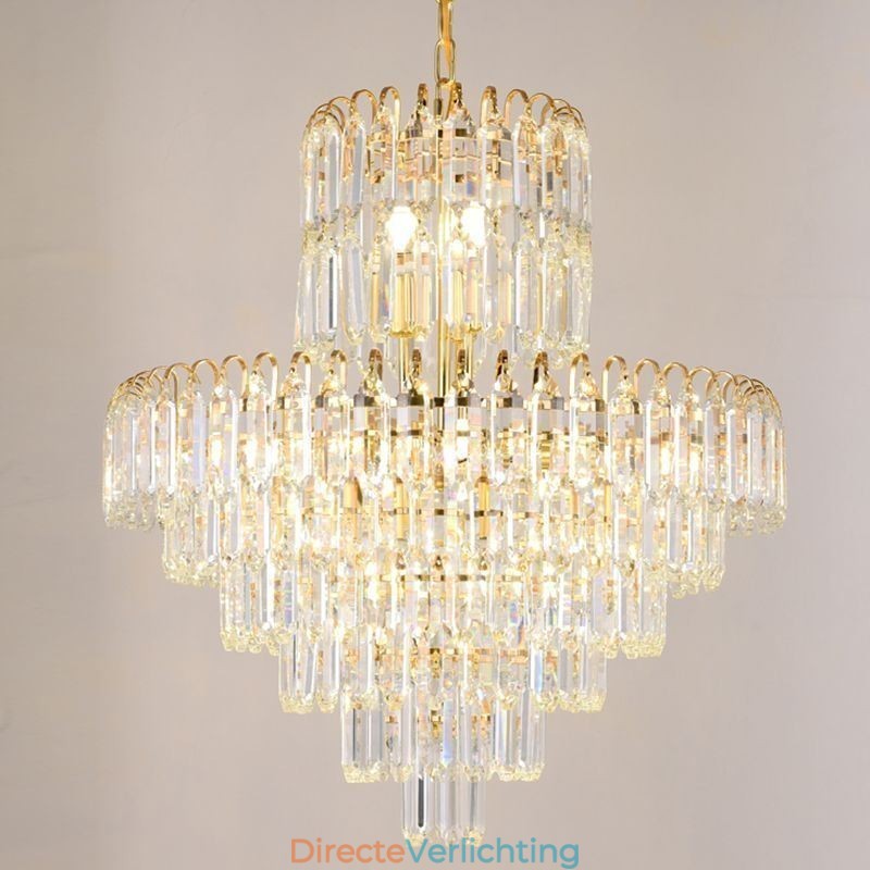 Elegante hanglamp kristal ronde plafondverlichtingsarmatuur