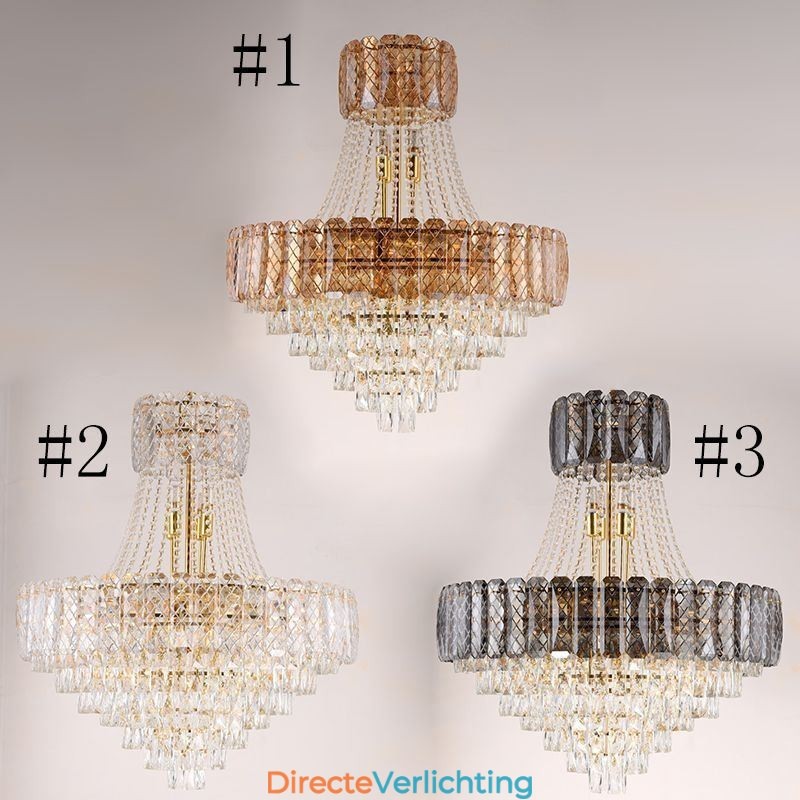 Moderne kristallen hanglamp ronde plafondverlichtingsarmatuur
