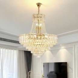 Moderne kristallen hanglamp ronde plafondverlichtingsarmatuur