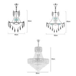 Moderne kristallen hanglamp ronde plafondverlichtingsarmatuur