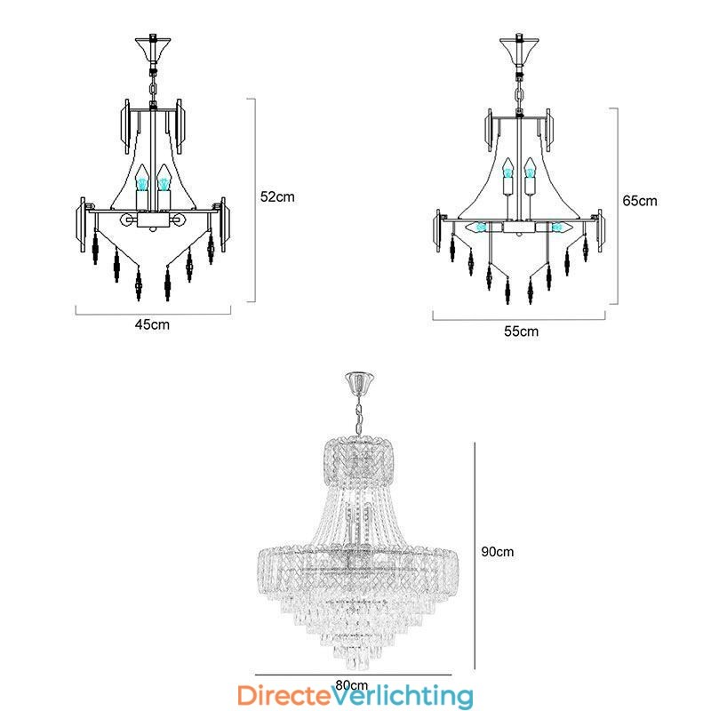 Moderne kristallen hanglamp ronde plafondverlichtingsarmatuur