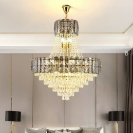 Moderne kristallen hanglamp ronde plafondverlichtingsarmatuur
