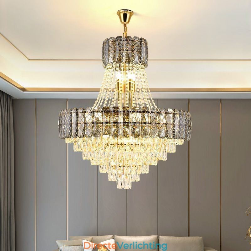 Moderne kristallen hanglamp ronde plafondverlichtingsarmatuur
