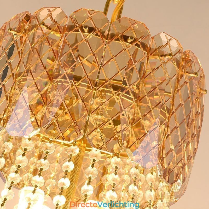 Moderne kristallen hanglamp ronde plafondverlichtingsarmatuur
