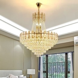 Moderne kristallen hanglamp ronde plafondverlichtingsarmatuur