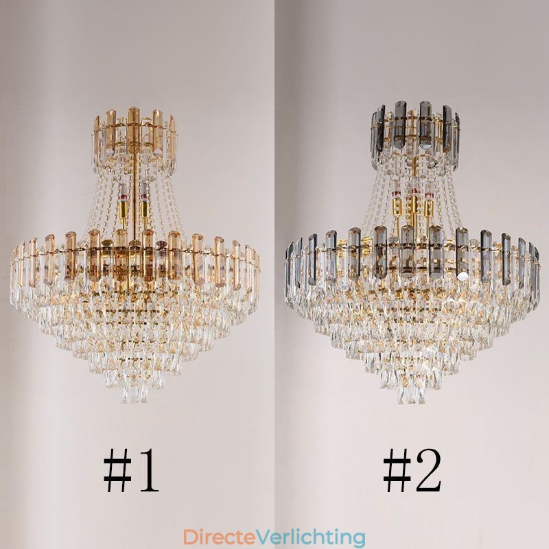 Moderne kristallen hanglamp ronde plafondverlichtingsarmatuur