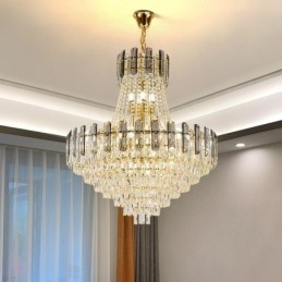 Moderne kristallen hanglamp ronde plafondverlichtingsarmatuur