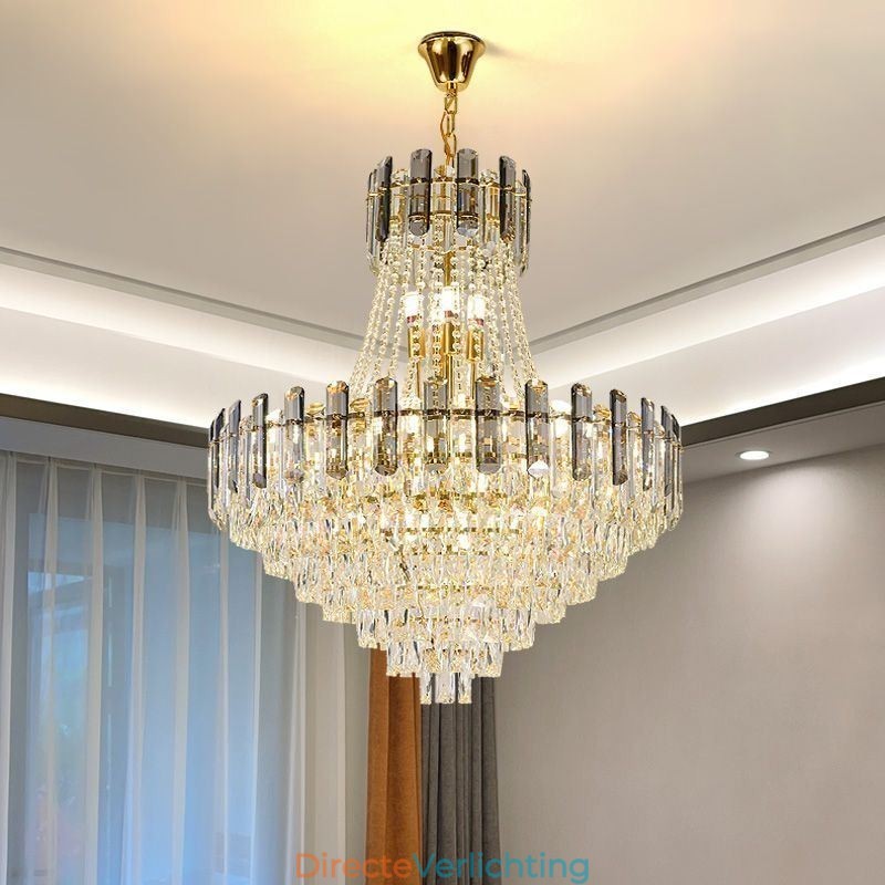 Moderne kristallen hanglamp ronde plafondverlichtingsarmatuur