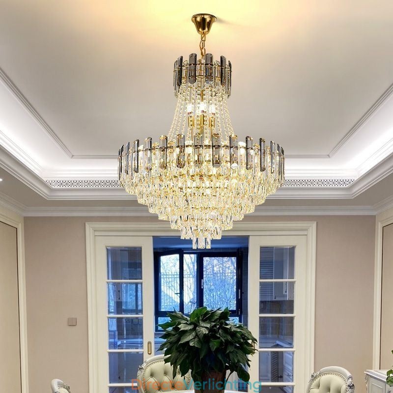 Moderne kristallen hanglamp ronde plafondverlichtingsarmatuur