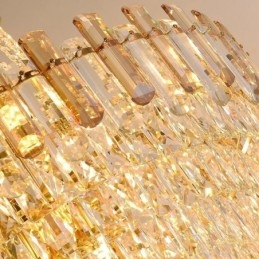 Moderne kristallen hanglamp ronde plafondverlichtingsarmatuur