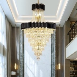 Moderne kristallen hanglamp kegelvormige plafondlamp