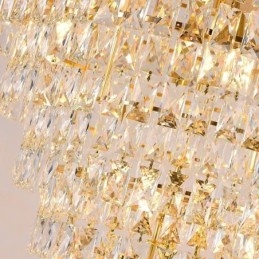 Moderne kristallen hanglamp kegelvormige plafondlamp