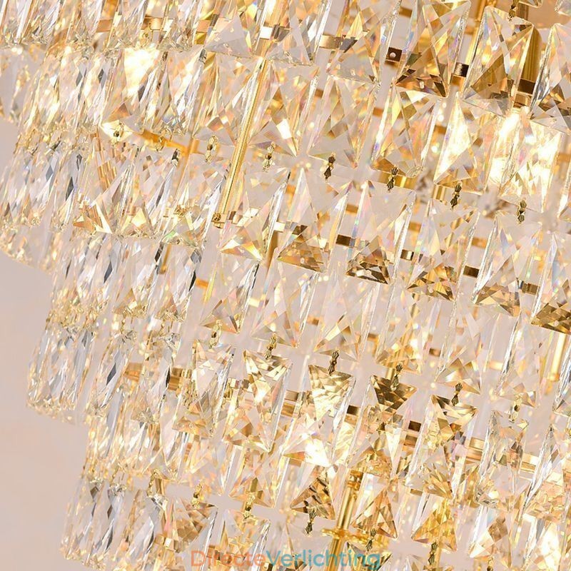 Moderne kristallen hanglamp kegelvormige plafondlamp