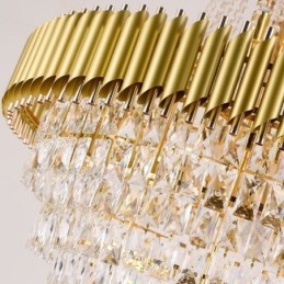 Moderne kristallen hanglamp kegelvormige plafondlamp