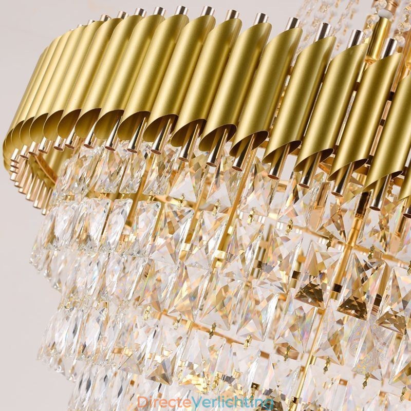 Moderne kristallen hanglamp kegelvormige plafondlamp