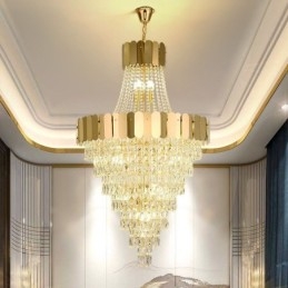Europese Kristallen Hanglamp Conische Hanglamp