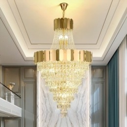 Europese Kristallen Hanglamp Conische Hanglamp