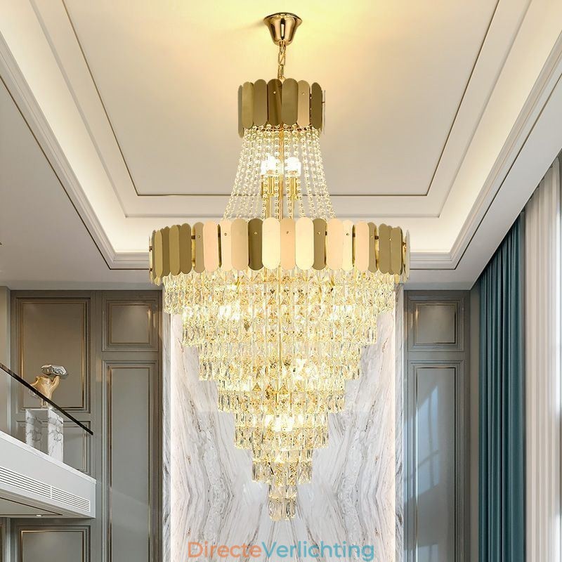 Europese Kristallen Hanglamp Conische Hanglamp
