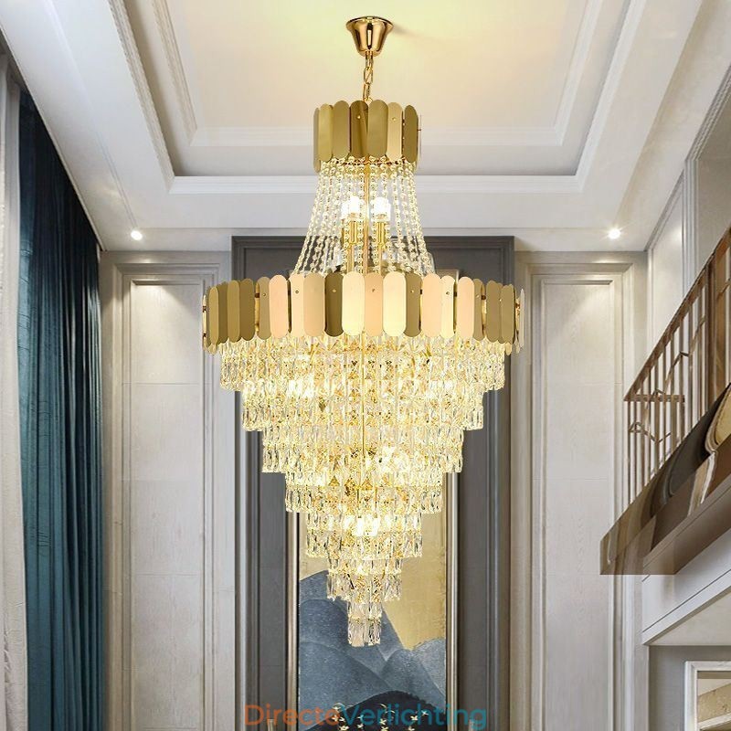 Europese Kristallen Hanglamp Conische Hanglamp