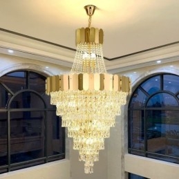 Europese Kristallen Hanglamp Conische Hanglamp