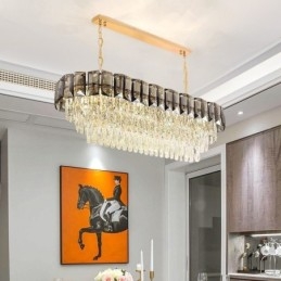 K9 Kristallen Hanglamp Luxe Ovale Hanglamp