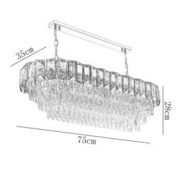 K9 Kristallen Hanglamp Luxe Ovale Hanglamp