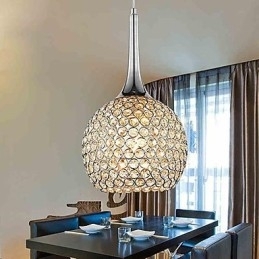 Moderne eigentijdse kristallen chromen metalen kroonluchter