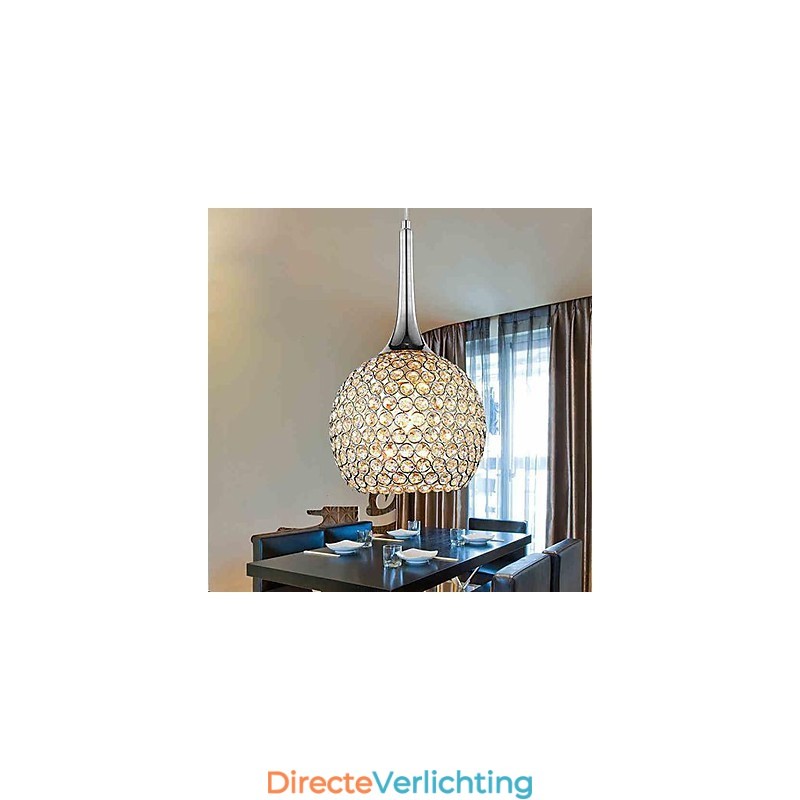 Moderne eigentijdse kristallen chromen metalen kroonluchter