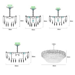Kristallen hanglamp, moderne plafondverlichting, armaturen