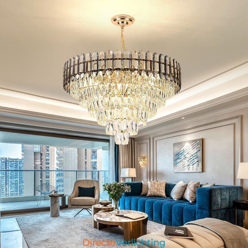 Moderne kristallen hanglamp plafondverlichtingsarmatuur