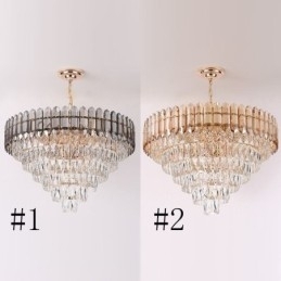 Moderne kristallen hanglamp plafondverlichtingsarmatuur