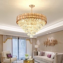 Moderne kristallen hanglamp plafondverlichtingsarmatuur