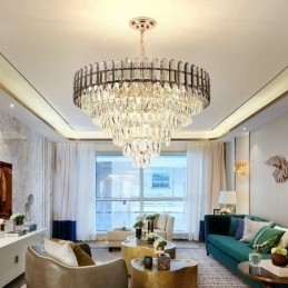 Moderne kristallen hanglamp plafondverlichtingsarmatuur