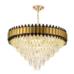 Luxe kristallen hanglamp ronde plafondverlichting