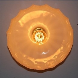 Imitatie Jade Glas Retro 1 Kop Lotus Plafondlamp
