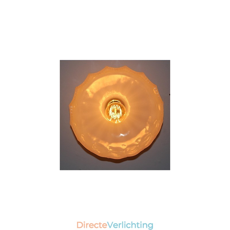 Imitatie Jade Glas Retro 1 Kop Lotus Plafondlamp