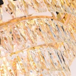 Luxe kristallen hanglamp ronde plafondverlichting