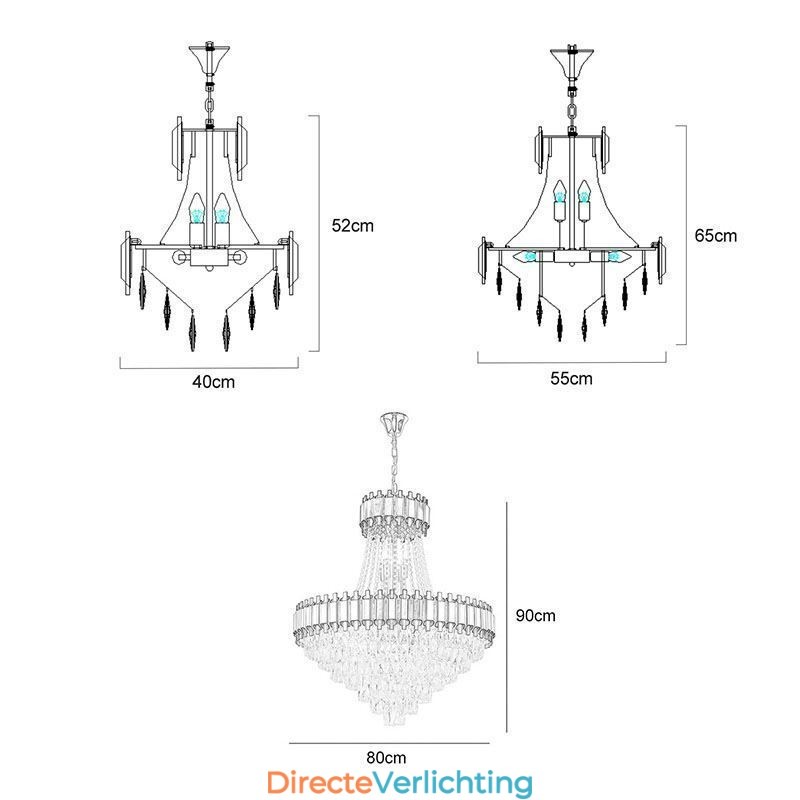 Moderne kristallen hanglamp plafondlamp