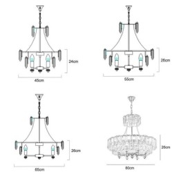 Witte Kristallen Hanglamp Moderne Plafondlampen Hanglampen