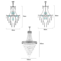 Luxe hanglamp kristal plafondlamp armatuur