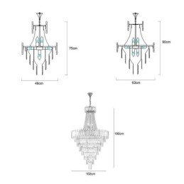 Prachtige hanglamp kristal plafondlamp