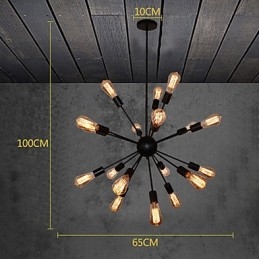 Landelijke ontwerpers antieke messing metalen kroonluchter