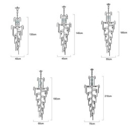 Moderne kristallen plafondlamp hanglamp