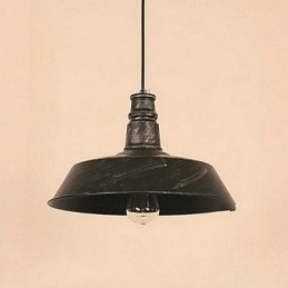 Moderne hanglamp in cirkelvormige lampenkap