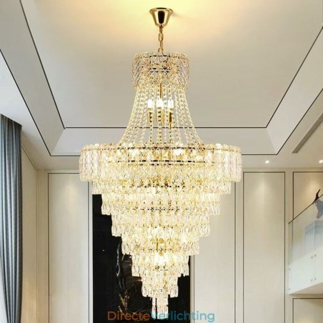 Moderne elegante kristallen hanglamp kegelvormige plafondlamp Moderne elegante kristallen hanglamp kegelvormige plafondlamp