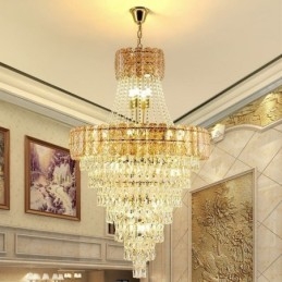 Moderne elegante kristallen hanglamp kegelvormige plafondlamp