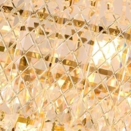 Moderne elegante kristallen hanglamp kegelvormige plafondlamp