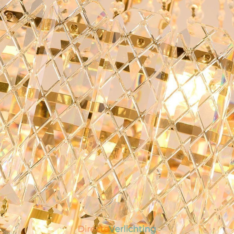 Moderne elegante kristallen hanglamp kegelvormige plafondlamp