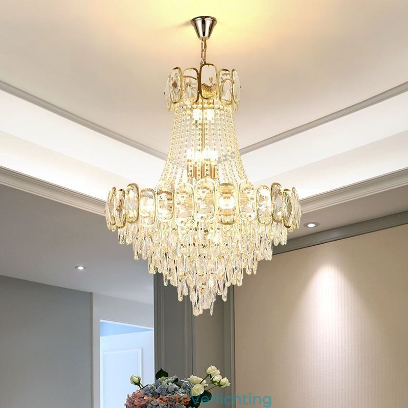 Moderne kristallen hanglamp ronde plafondverlichtingsarmatuur