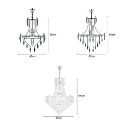 Moderne kristallen hanglamp ronde plafondverlichtingsarmatuur